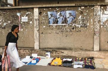 Posters in Poto-Poto announce the Etonnants Voyageurs festival. Gael Le Ny/Etonnnants Voyageurs