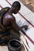  via Africland Man Printing Adinkra Cloth. Ghana