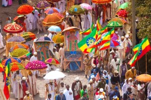 Timkat Festival, Lalibela, Ethiopia (celebrating the baptism of Christ in the Orthodox Church)
