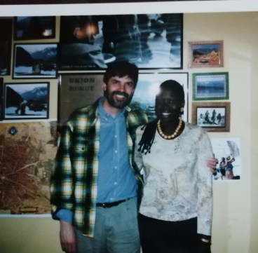 El editor con Ken Bugul