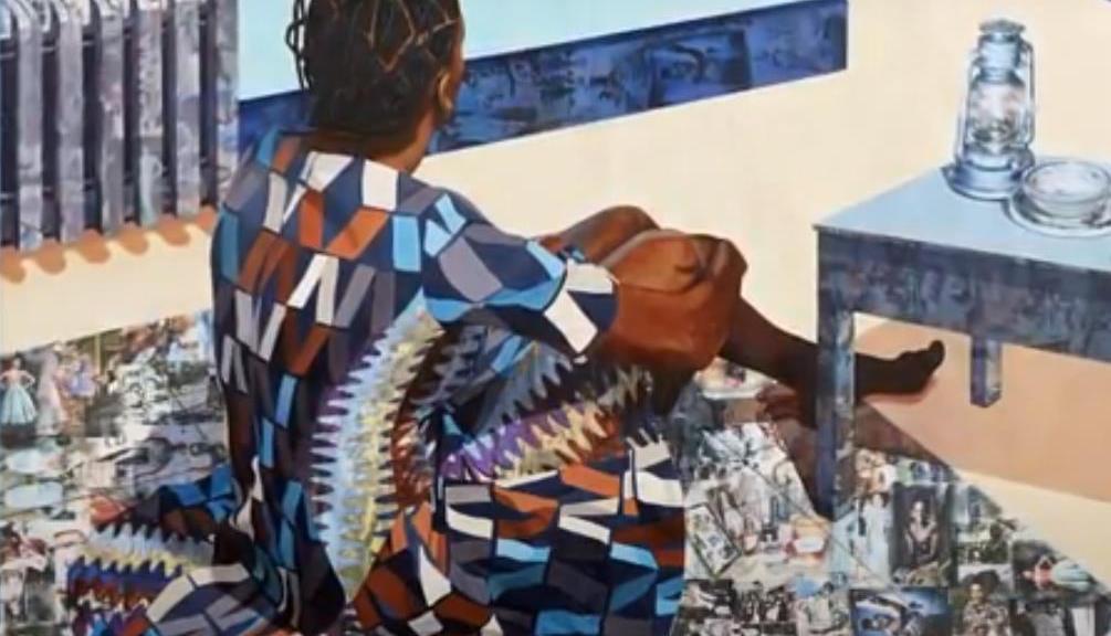 jideka Akunyili Crosby pintaba una serie de cuadros bajo el título “The Beautyful Ones Are Not Yet Born” Might Not Hold True For Much Longer.