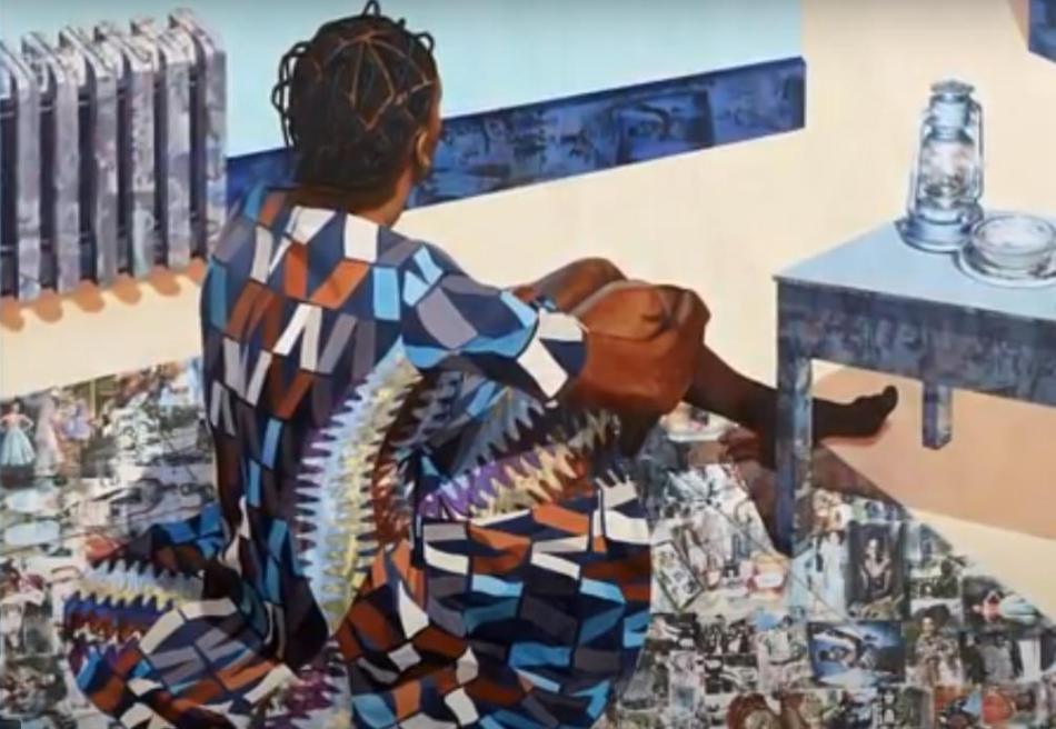 jideka Akunyili Crosby pintaba una serie de cuadros bajo el título “The Beautyful Ones Are Not Yet Born” Might Not Hold True For Much Longer.